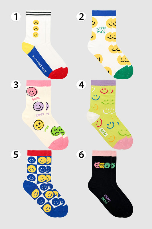 Women's Crew Smile Set Socks