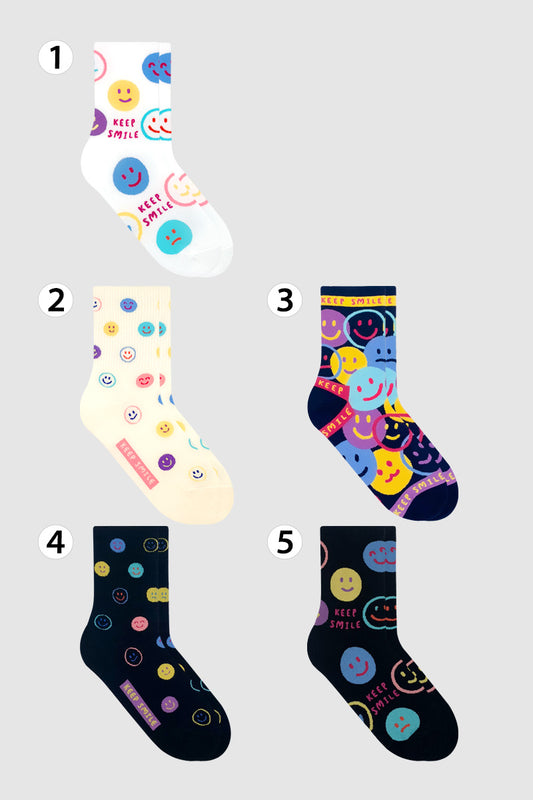 Women's Crew Smile Combo Socks