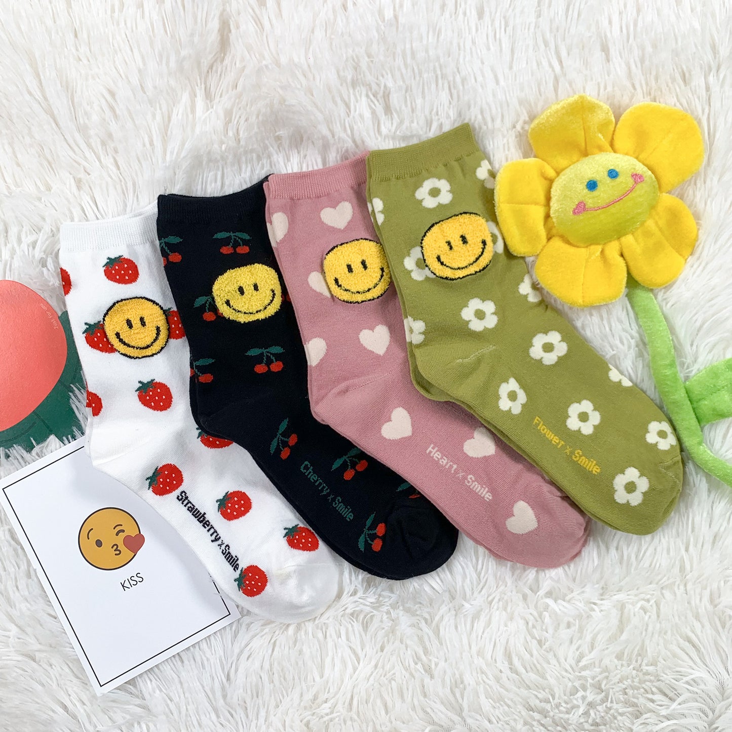 Women's Crew Kitsch Smile Socks