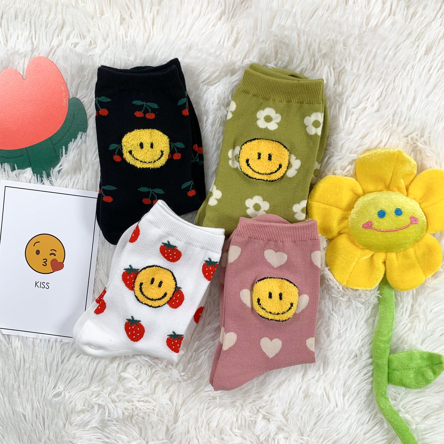 Women's Crew Kitsch Smile Socks