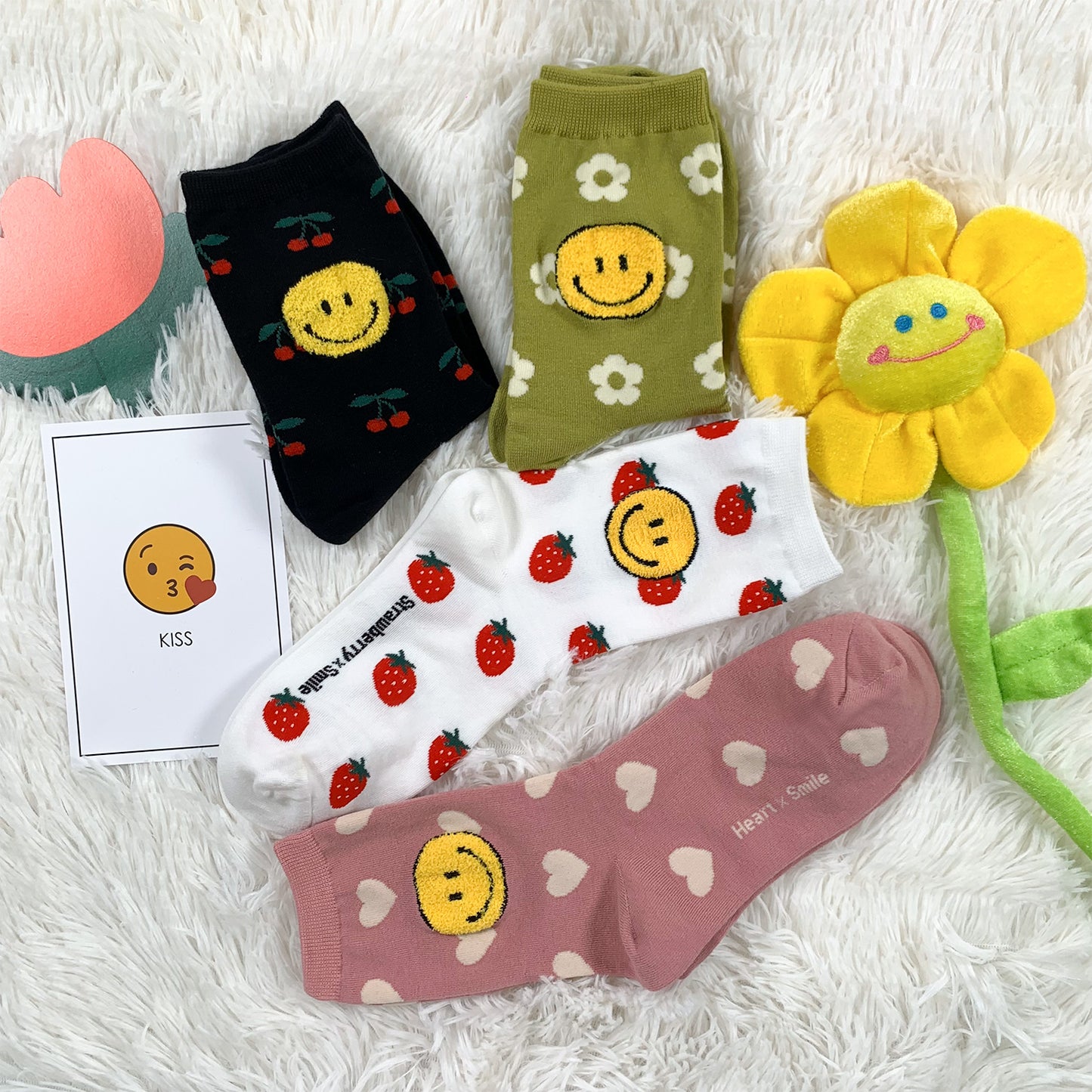 Women's Crew Kitsch Smile Socks