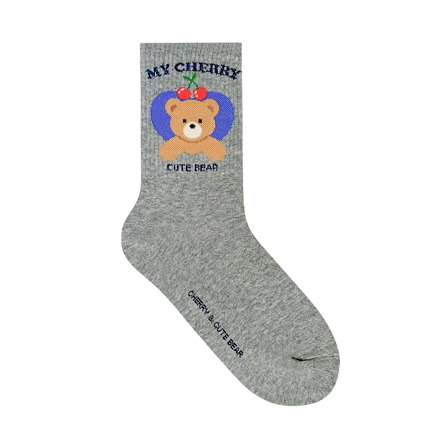 Women's Crew Cherry Bear Crew Socks