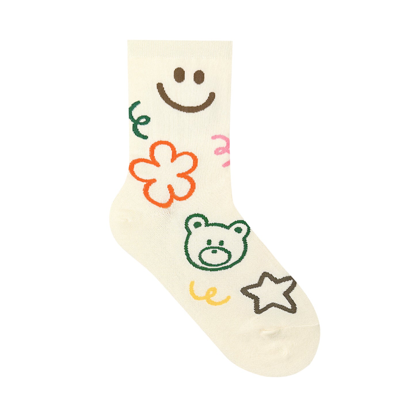 Women's Smile & bear Crew Socks