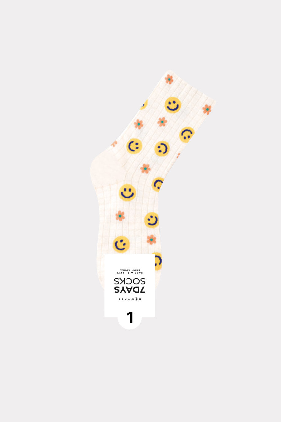 Women's Crew Check Mini Pattern Socks - Made in Korea