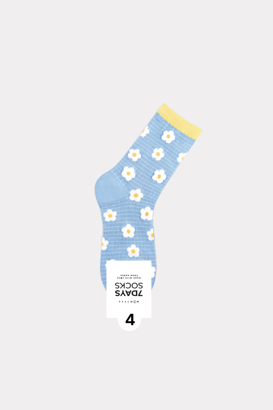 Women's Crew Flower Check Board Socks