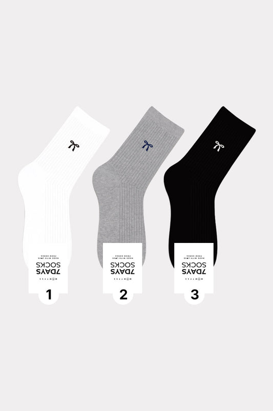 Women's Crew Bow Ribbon  Crew Socks
