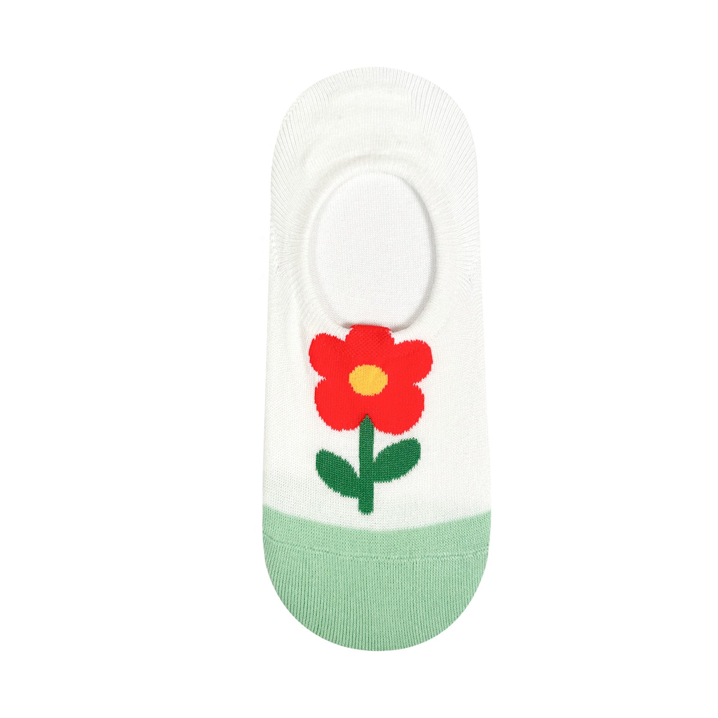 Women's No Show Flower Mood Socks