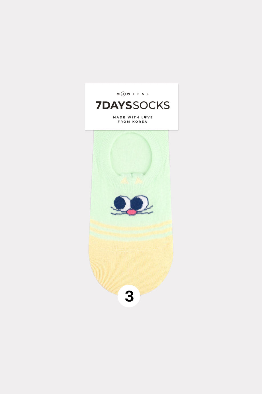 Women's Cat's Eye No-show Socks - Made in Korea