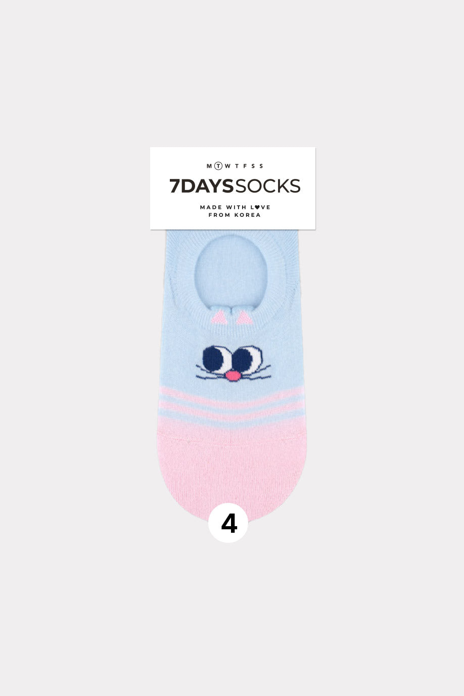 Women's Cat's Eye No-show Socks - Made in Korea