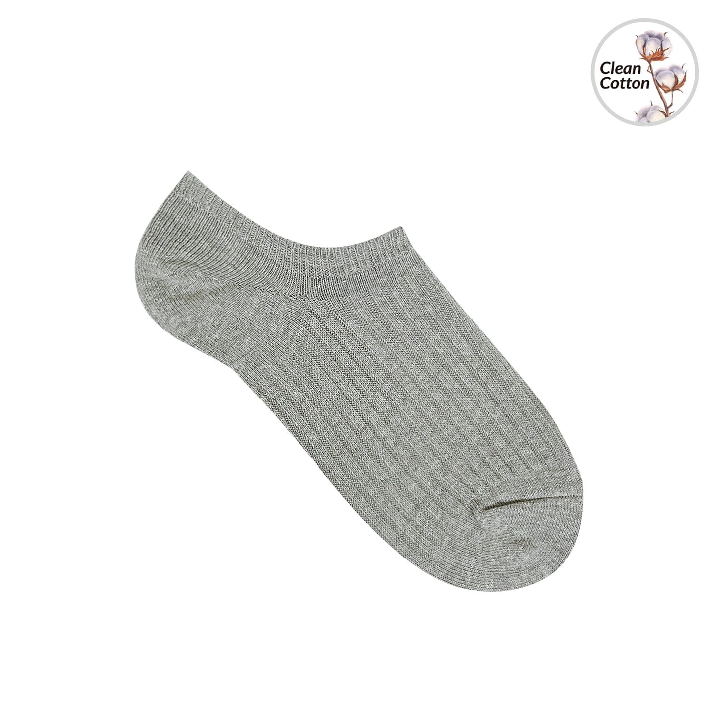 Women's No Show Non Slip Odor-Free Fragrant Ribbed Cotton Socks