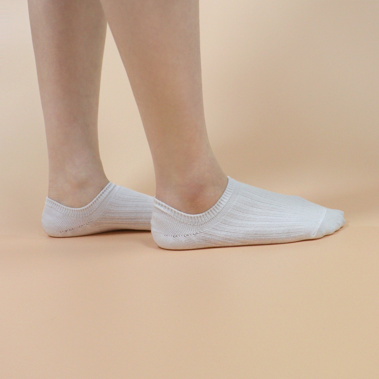 Women's No Show Non Slip Odor-Free Fragrant Ribbed Cotton Socks