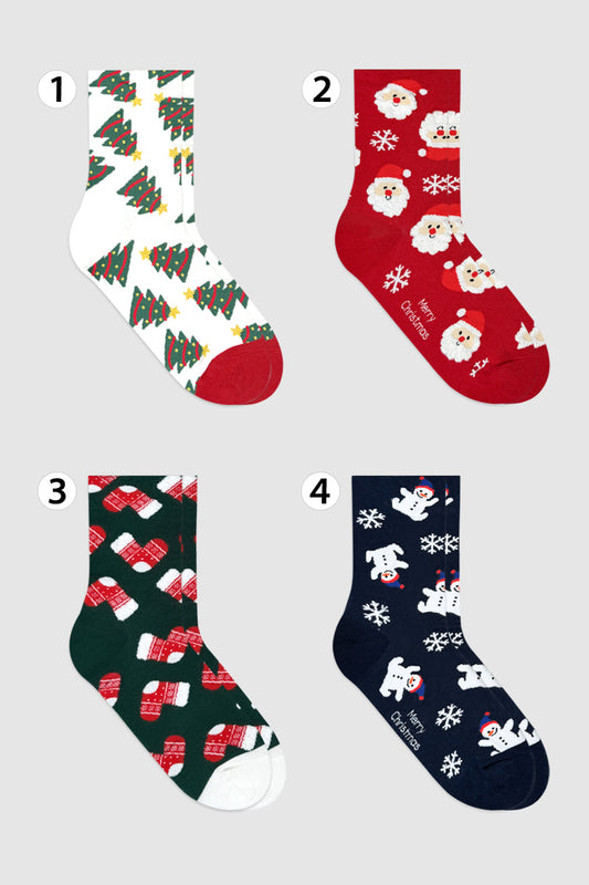 Women's Crew Merry Snowing Socks