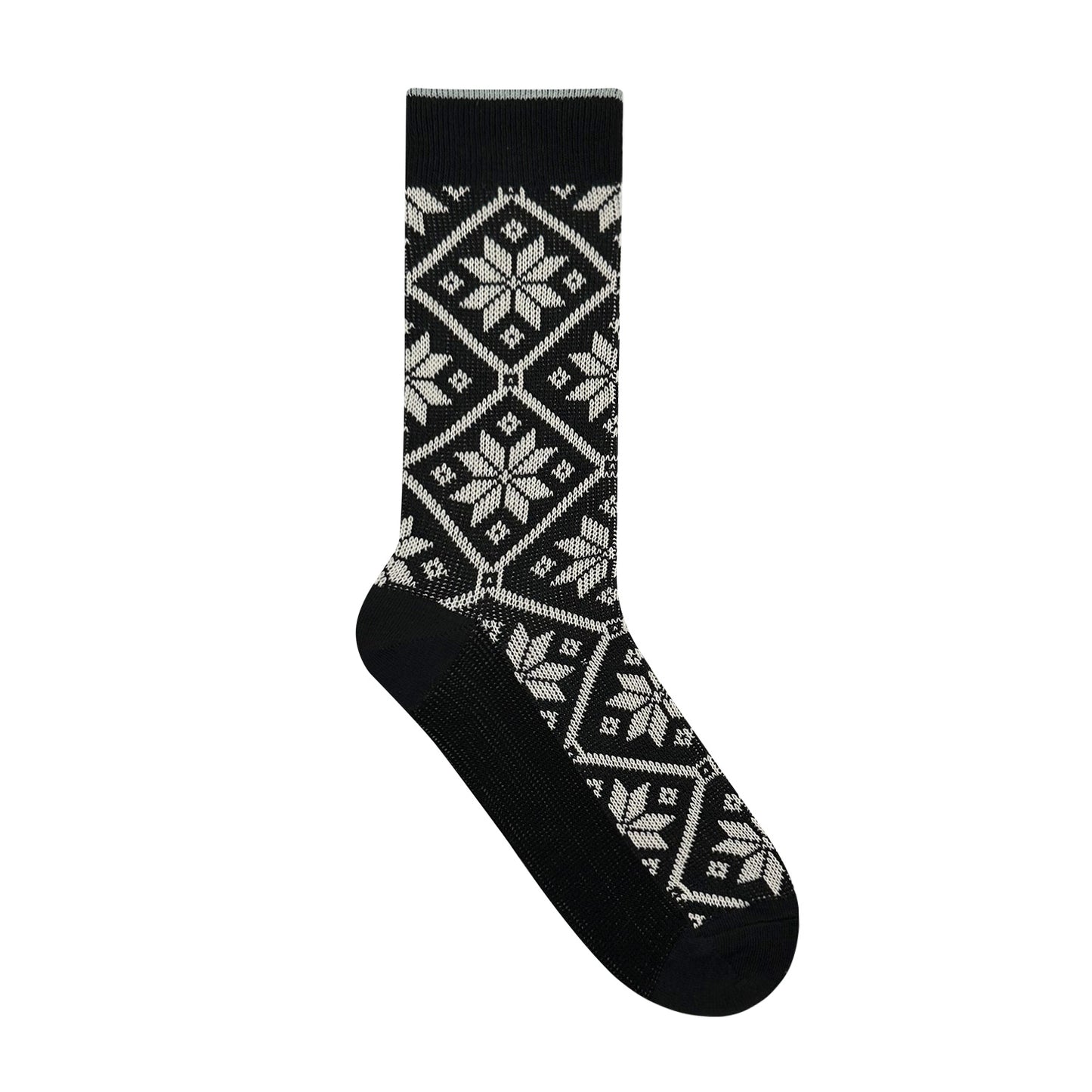 Men's Crew Royal Snow Jacquard Socks