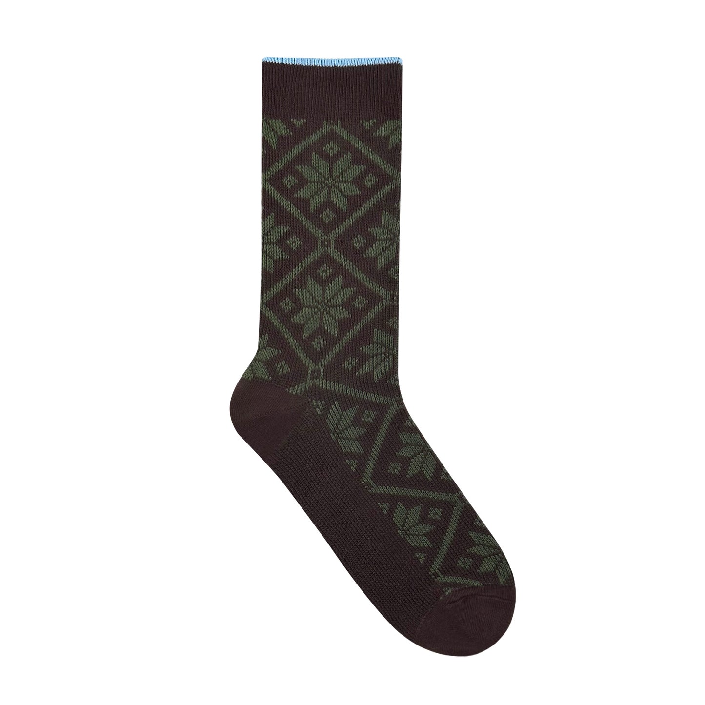 Men's Crew Royal Snow Jacquard Socks