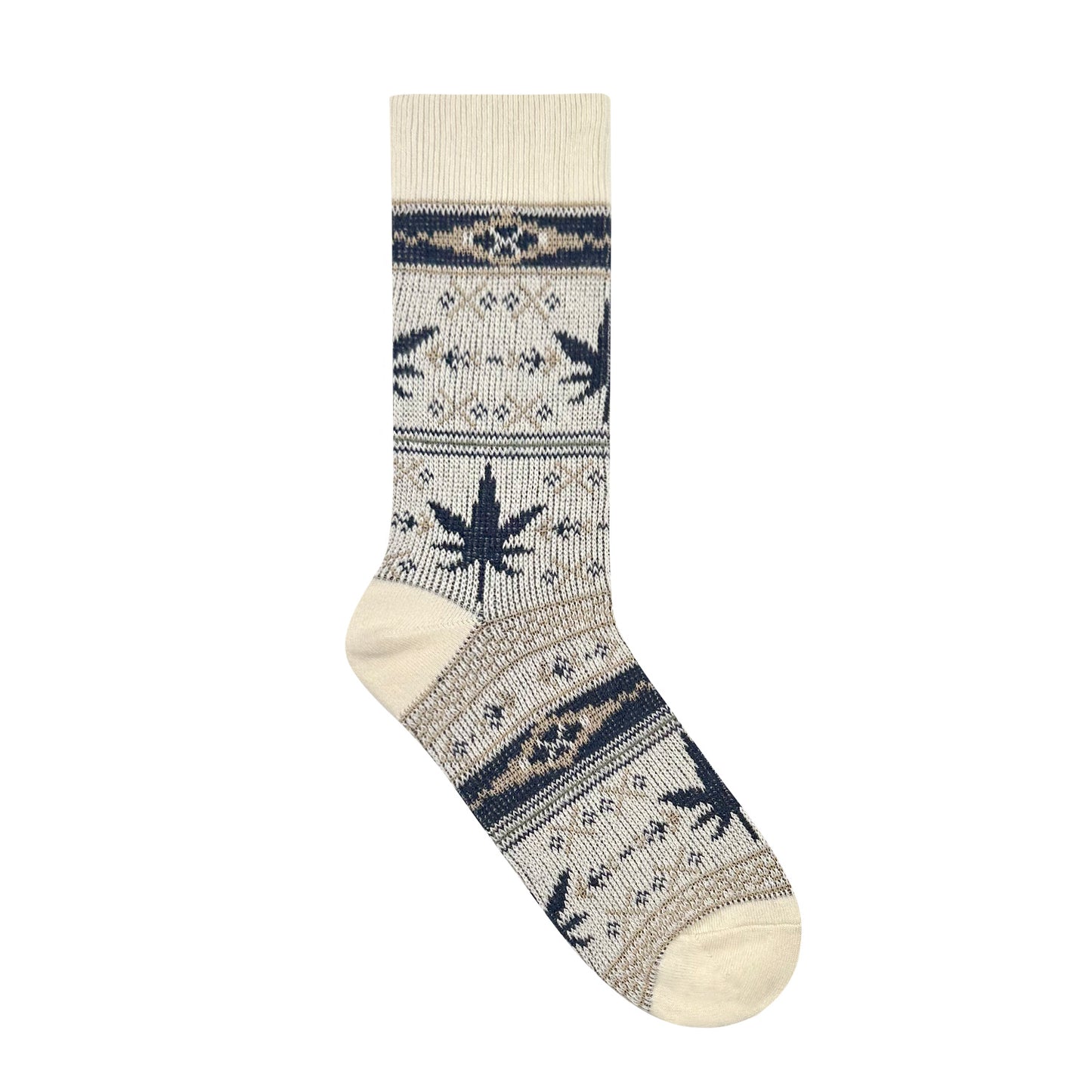 Men's Crew Hemp Jacquard Socks