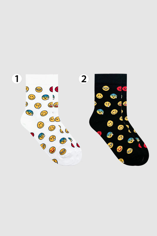 Men's Crew Emoticon Socks
