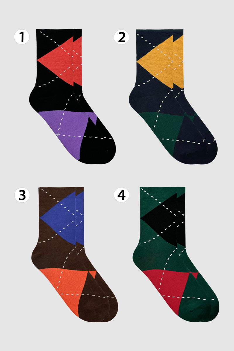 Men's Crew Big Argyle Socks