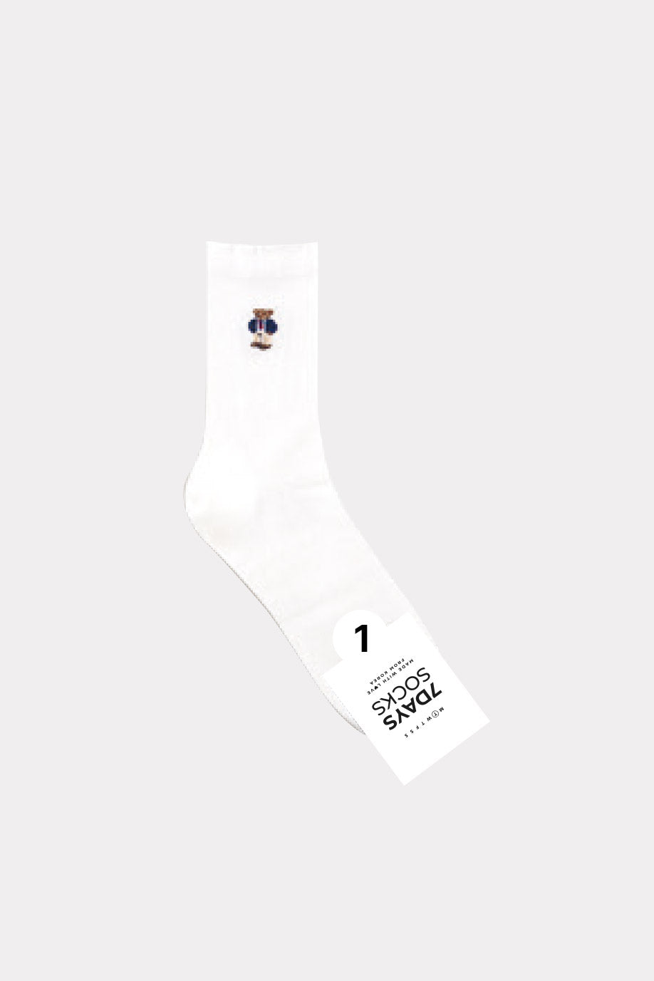 Men's Crew Daily Good fit Point Bear Socks