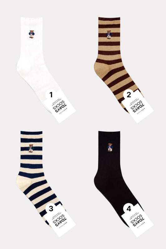 Men's Crew Daily Good fit Point Bear Socks