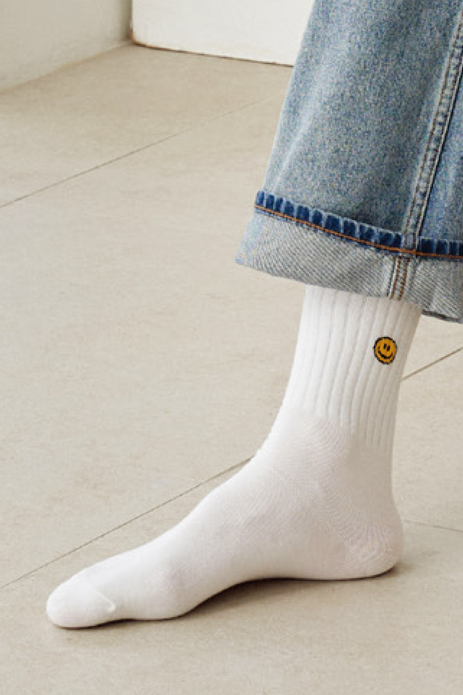 Men's Crew Daily Classic Smile Socks
