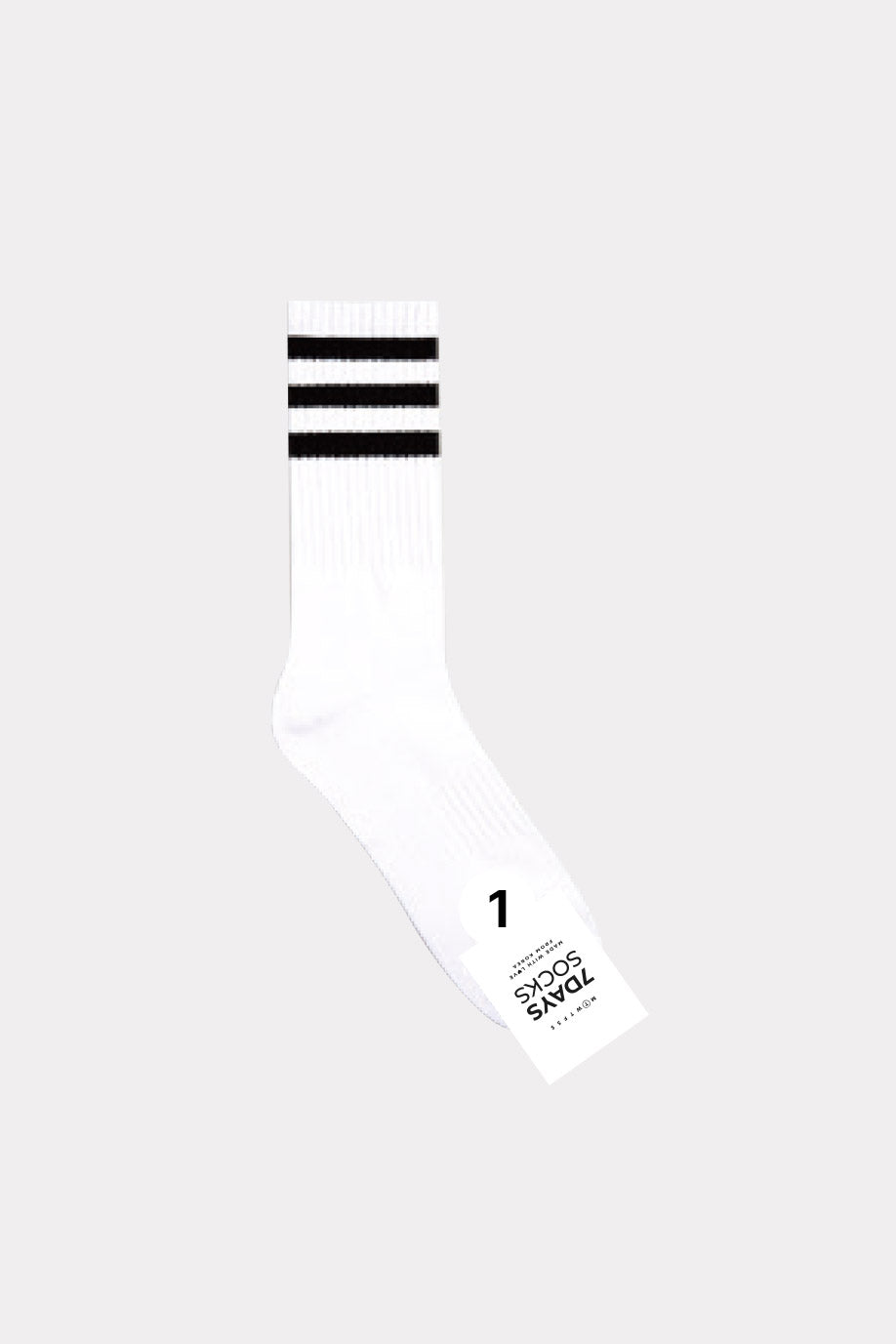 Men's Crew Double Cushion 3 line Socks