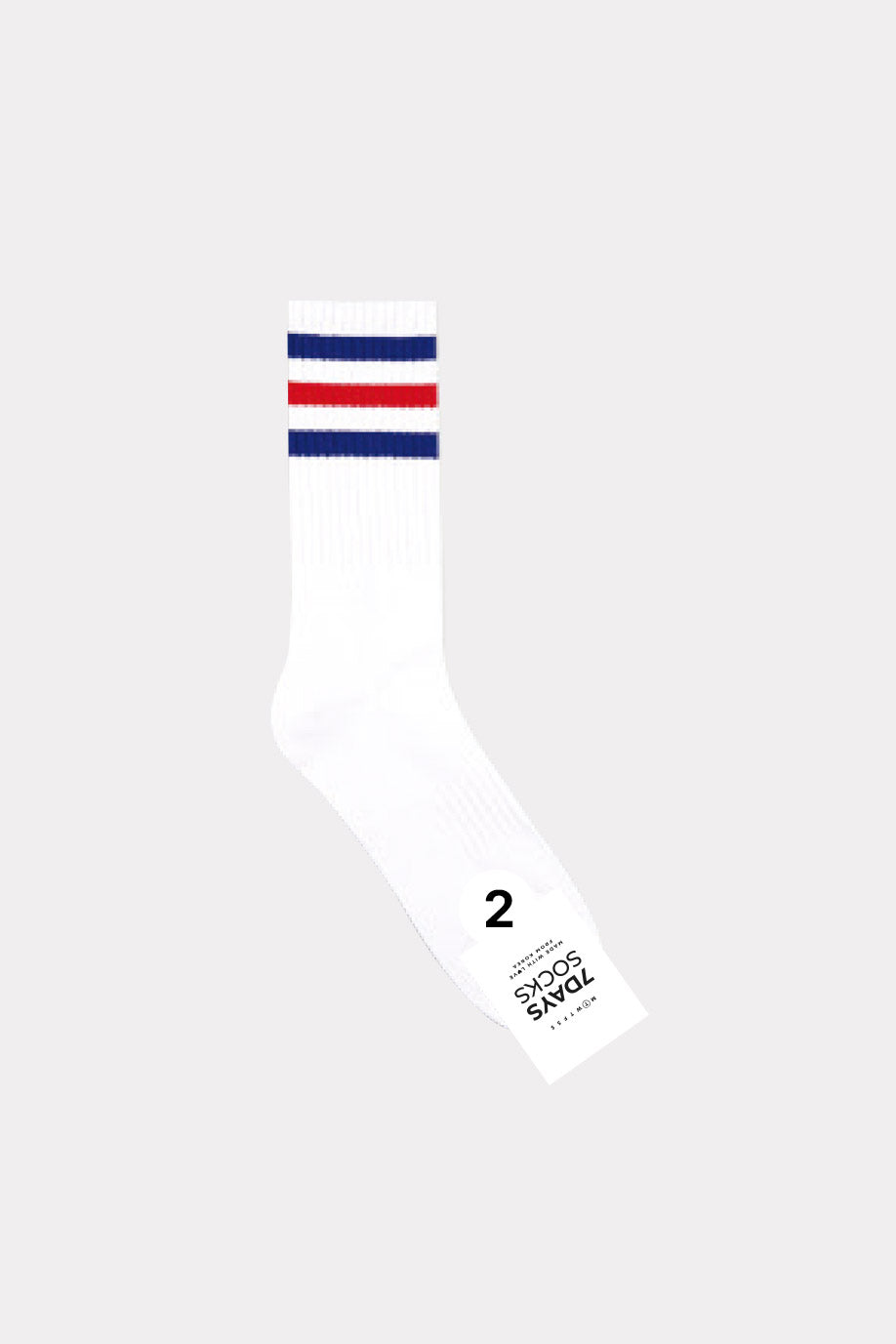 Men's Crew Double Cushion 3 line Socks