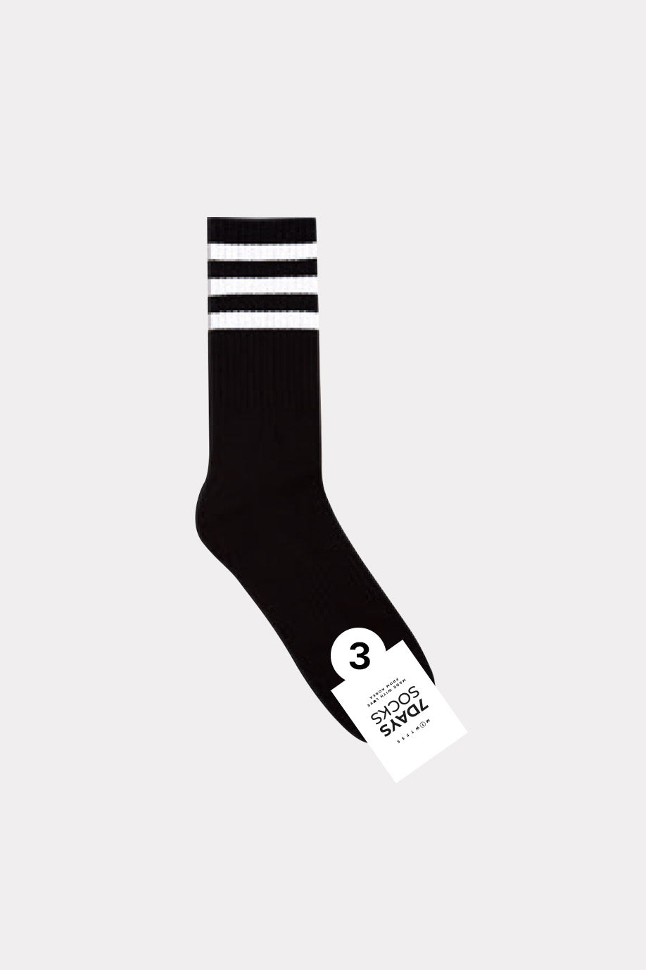 Men's Crew Double Cushion 3 line Socks