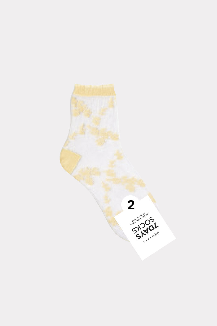 Women's Crew See-Through Fleur Socks