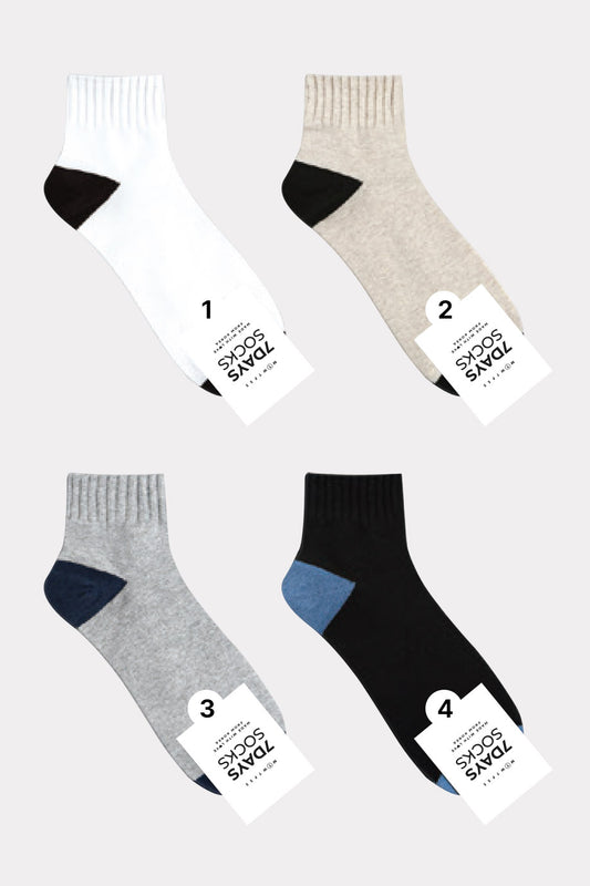 Men's Basic Color Sneakers Socks