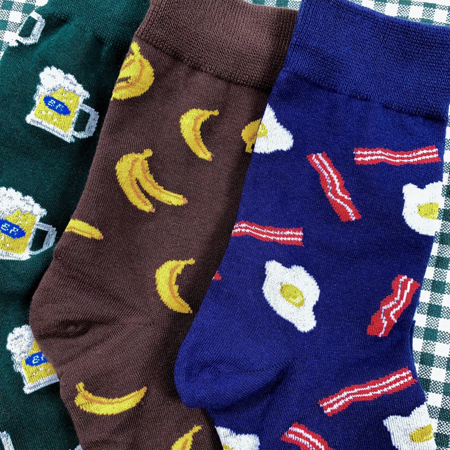 Men's Crew Unique Food Pattern Socks