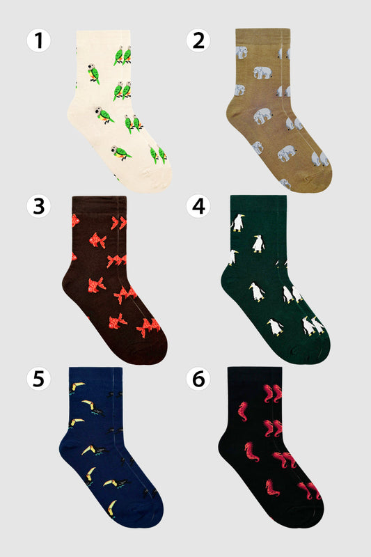 Men's Crew Animal Adventure Socks