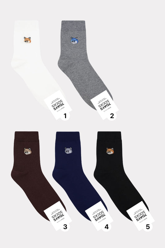 Men's Crew Dog Basic Socks - Made in Korea