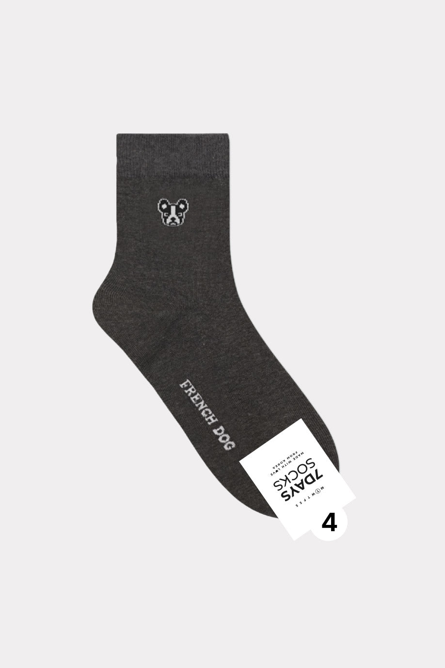 Men's Crew Doggy Basic Socks - Made in Korea