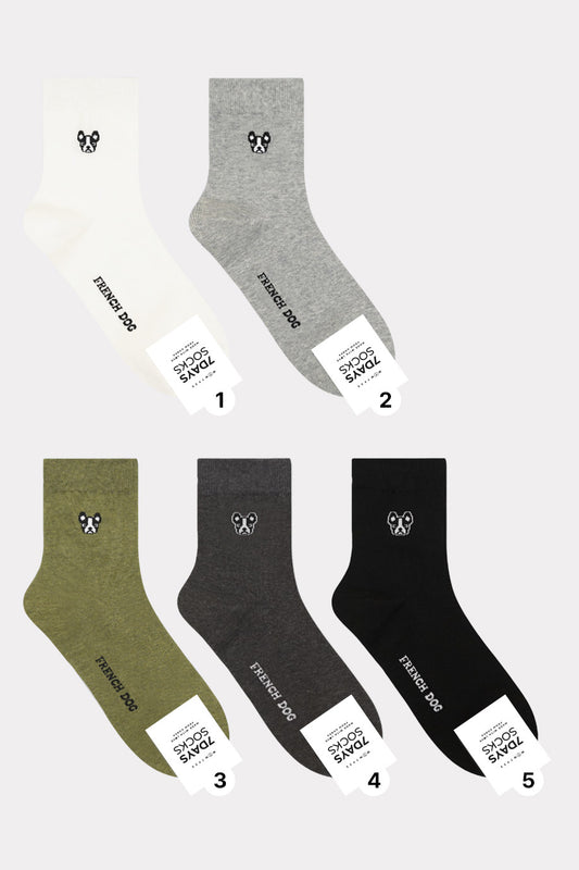 Men's Crew Doggy Basic Socks - Made in Korea