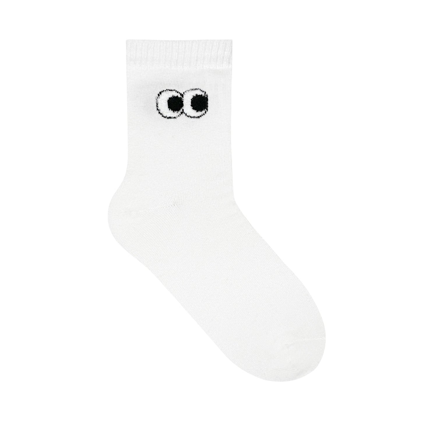 Women's Crew Daily Circle Eyes Socks - Made in Korea