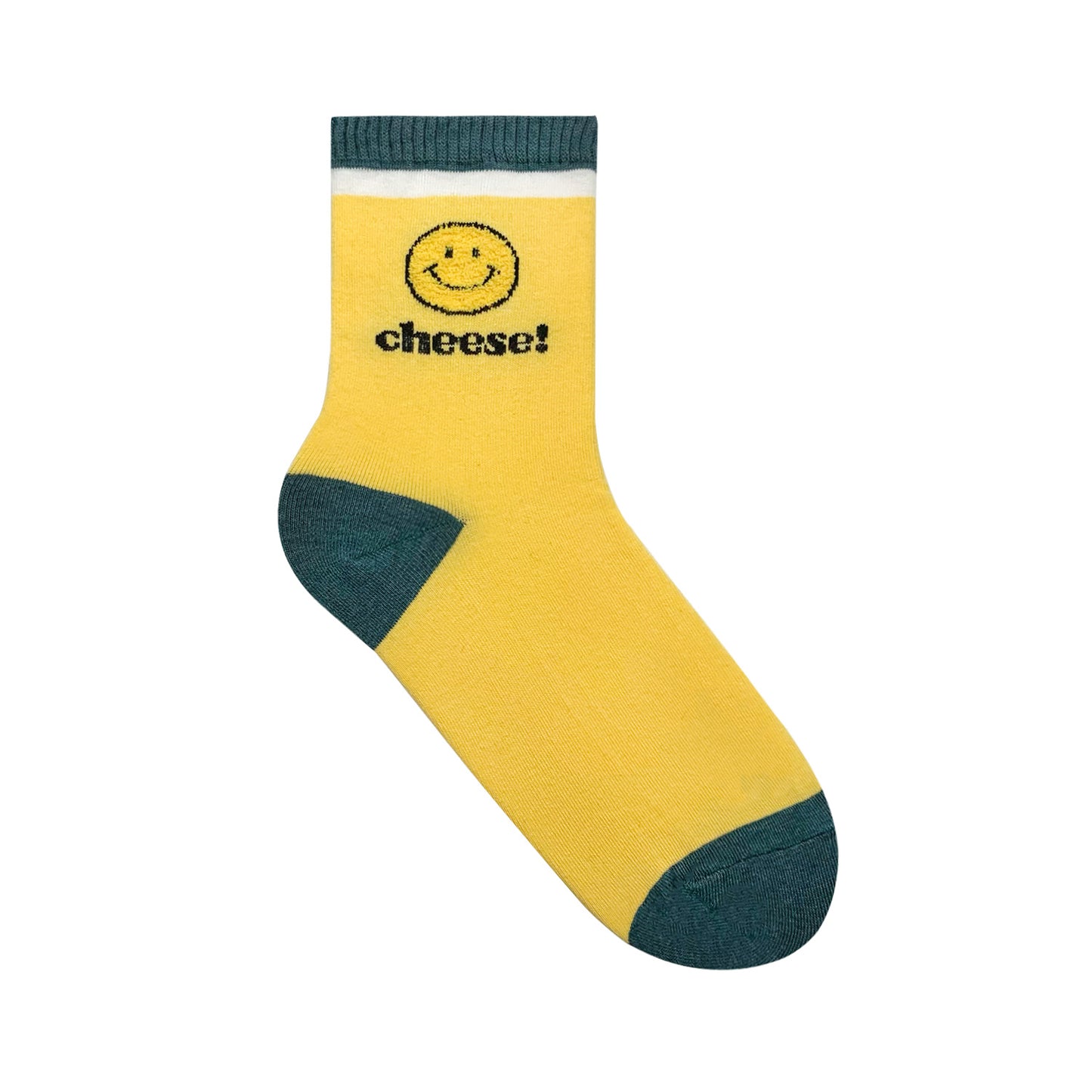 Women's Crew Smile Cheese Socks