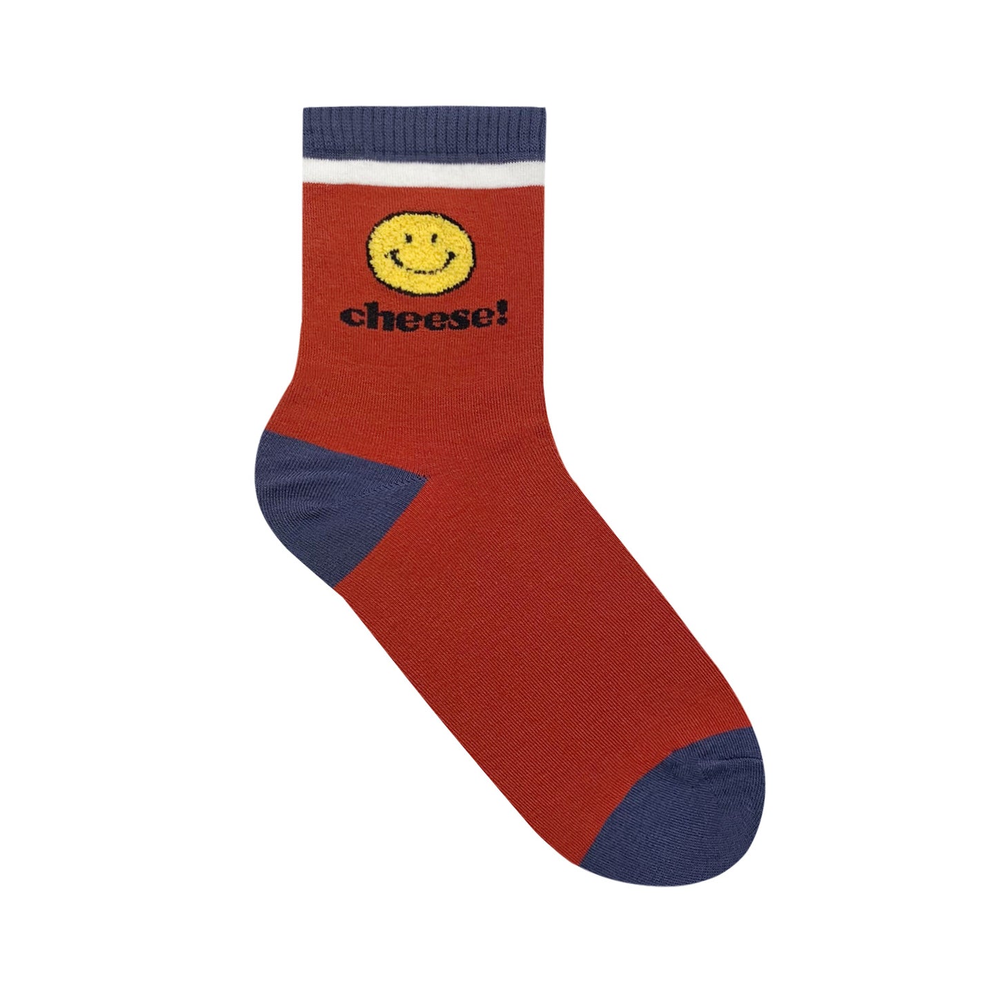 Women's Crew Smile Cheese Socks