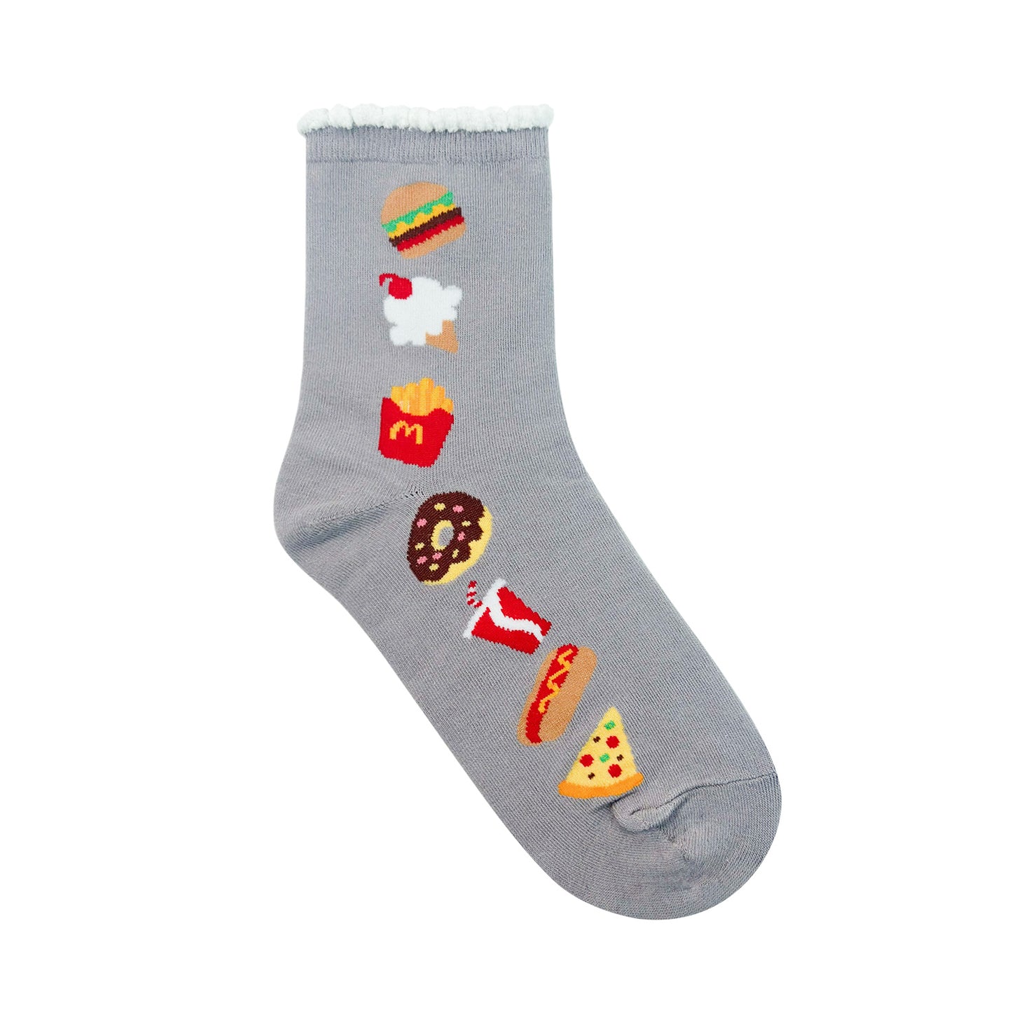 Women's Crew Food Mix Decoration Socks