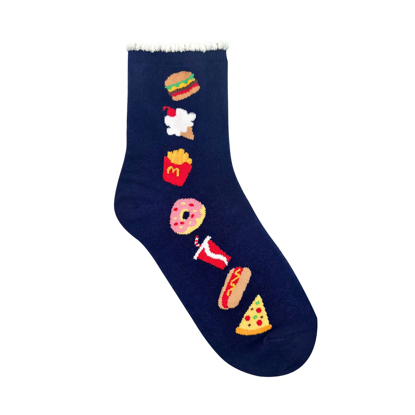 Women's Crew Food Mix Decoration Socks