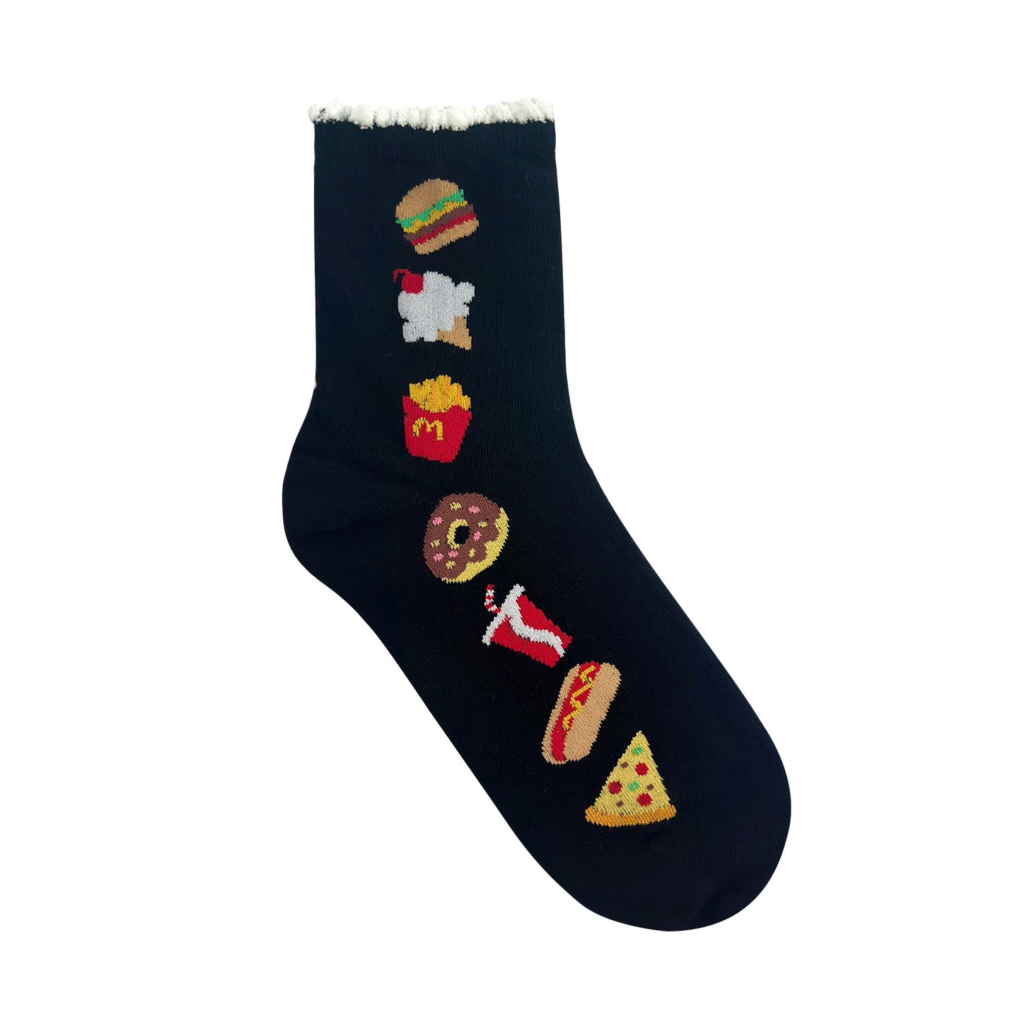 Women's Crew Food Mix Decoration Socks