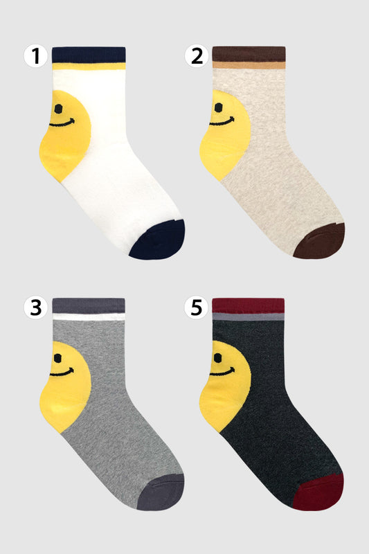 Women's Crew Color Smile Socks