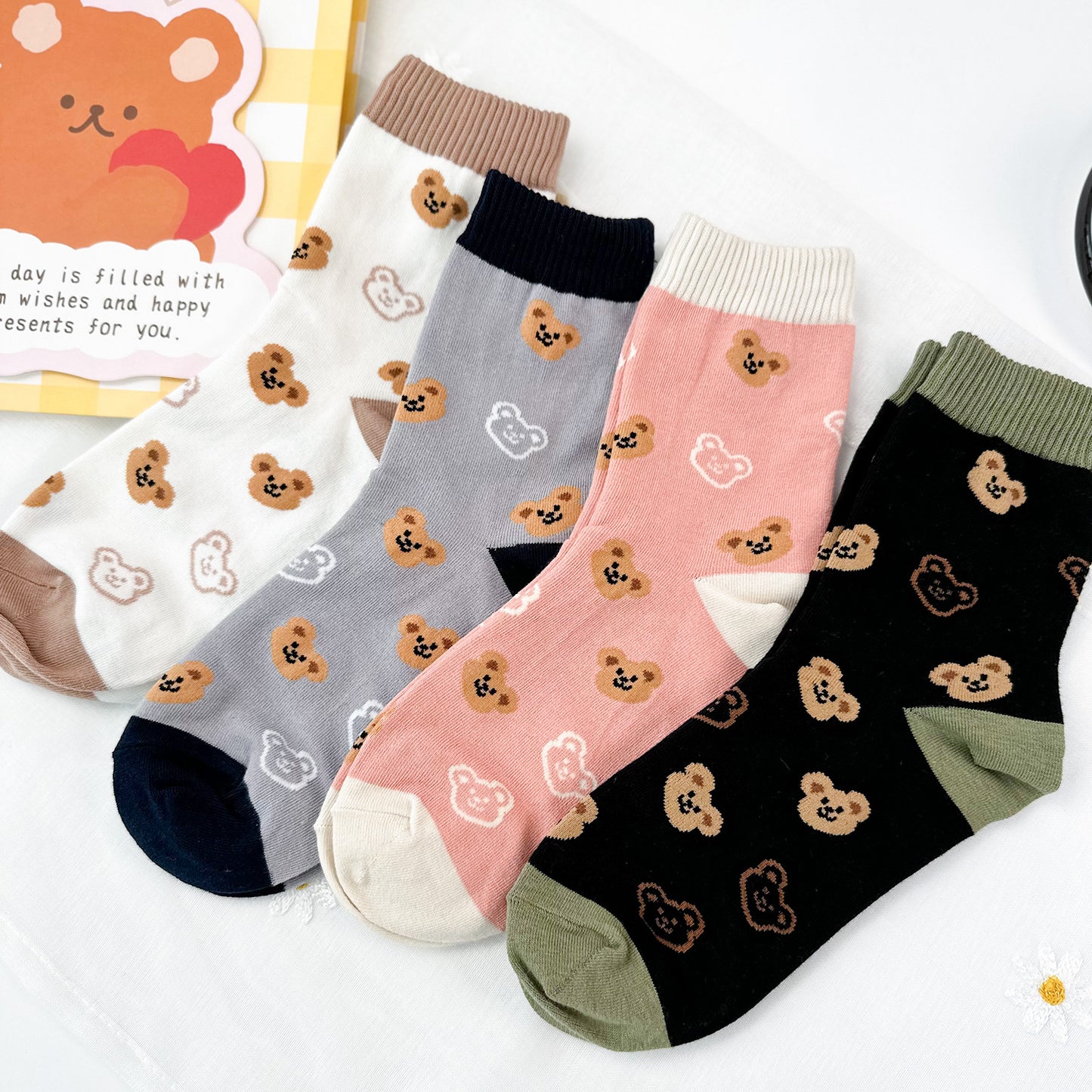 Women's Crew Bear Love Socks