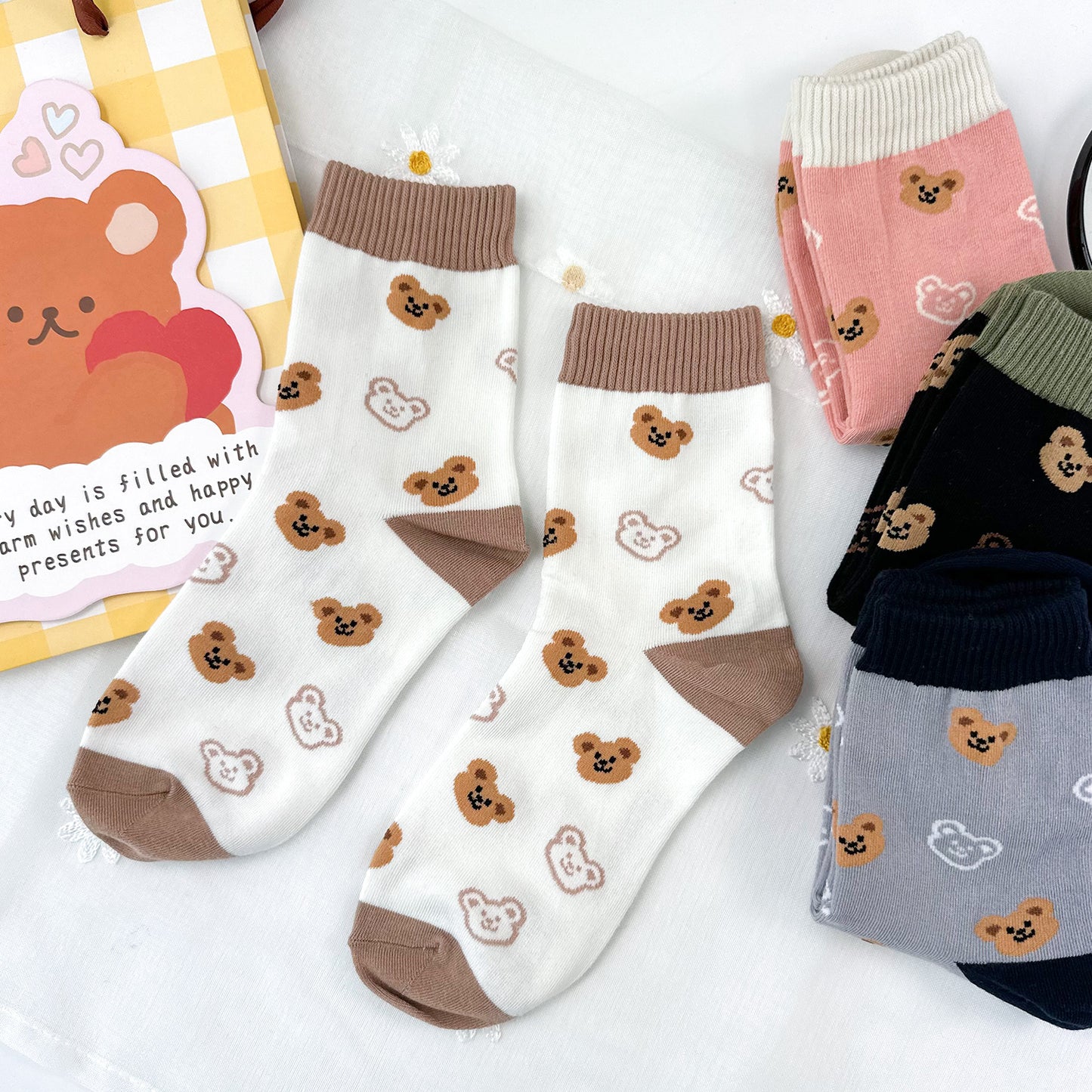 Women's Crew Bear Love Socks