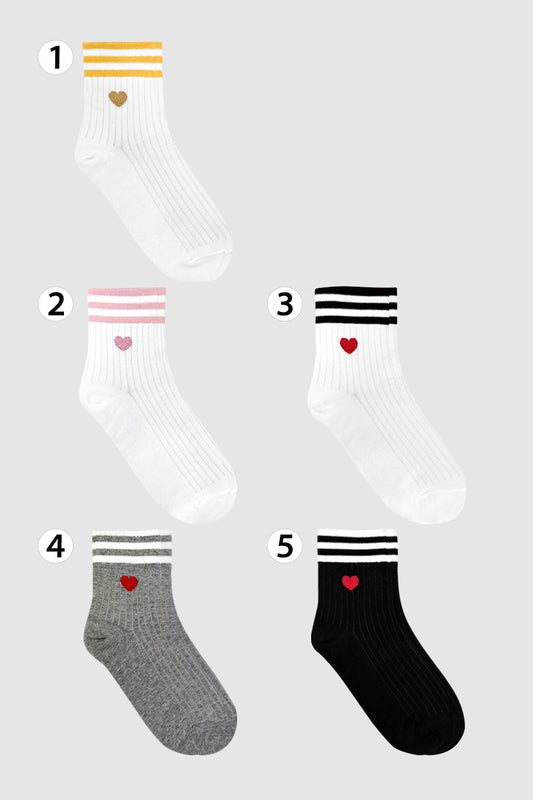 Women's Crew Heart Palette Socks