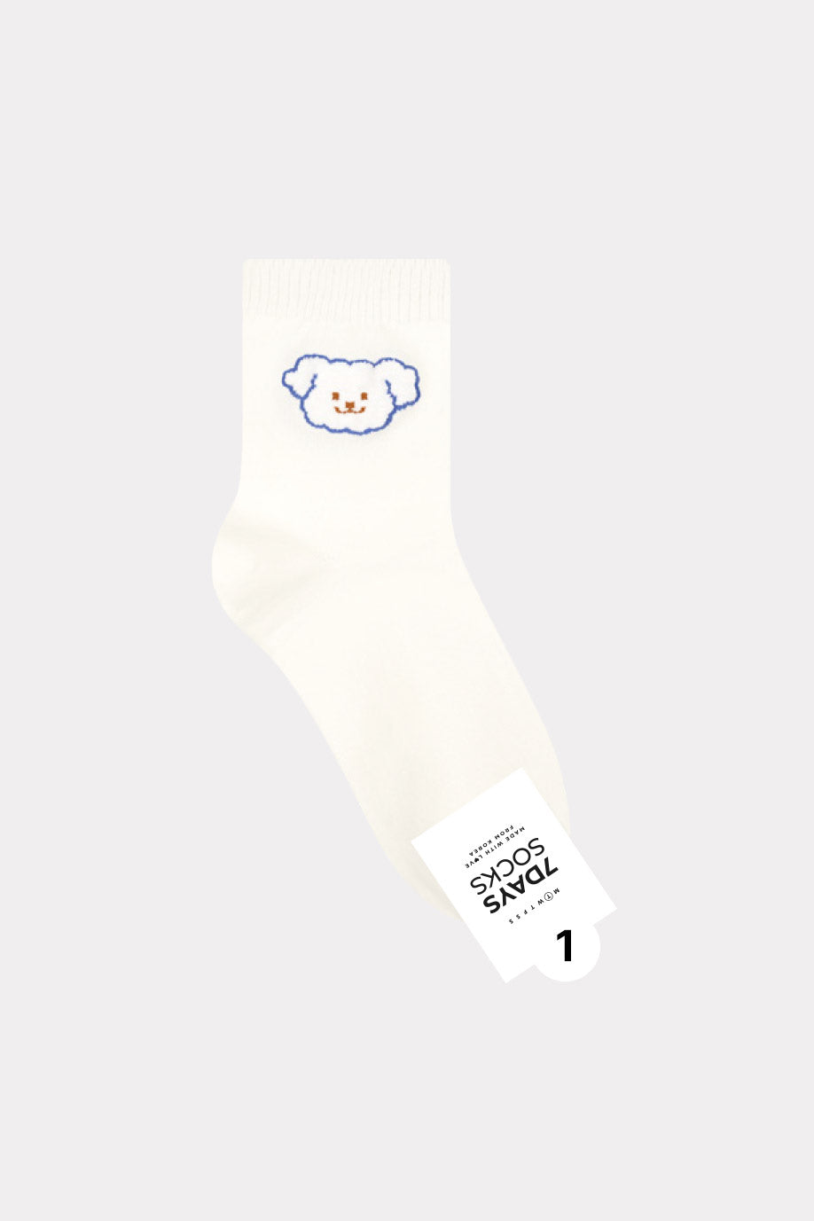 Women's Crew Line Pop-up Animal Socks - Made in Korea