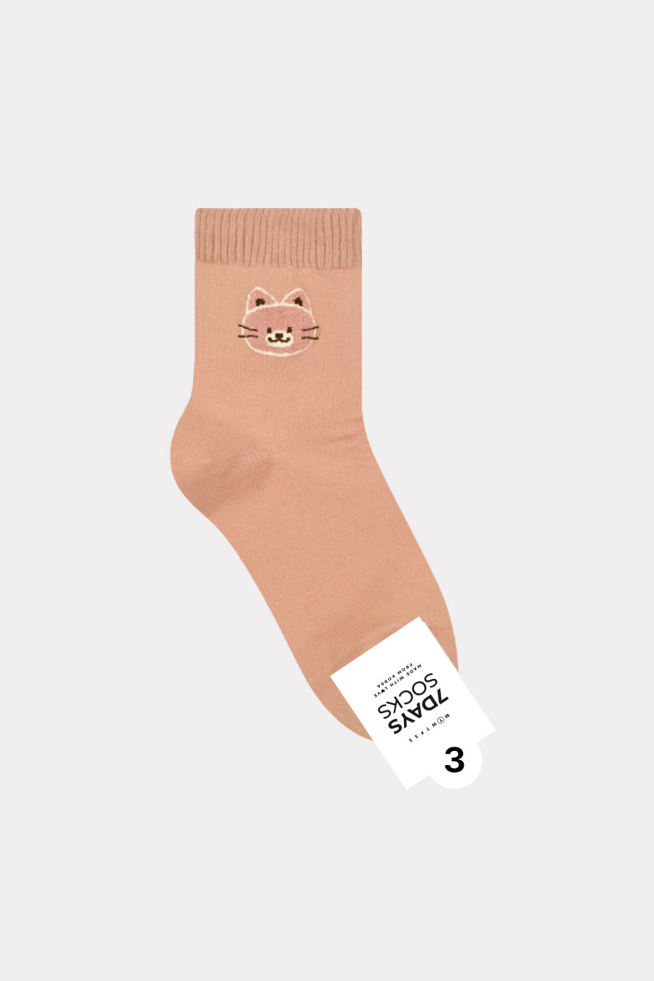 Women's Crew Line Pop-up Animal Socks - Made in Korea