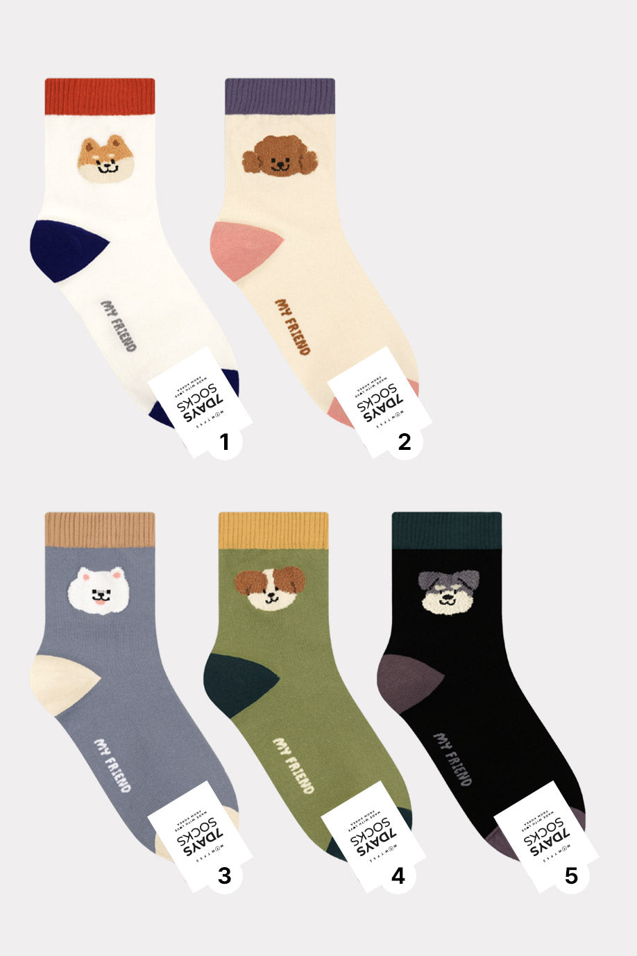 Women's Crew My Pet Socks - Made in Korea