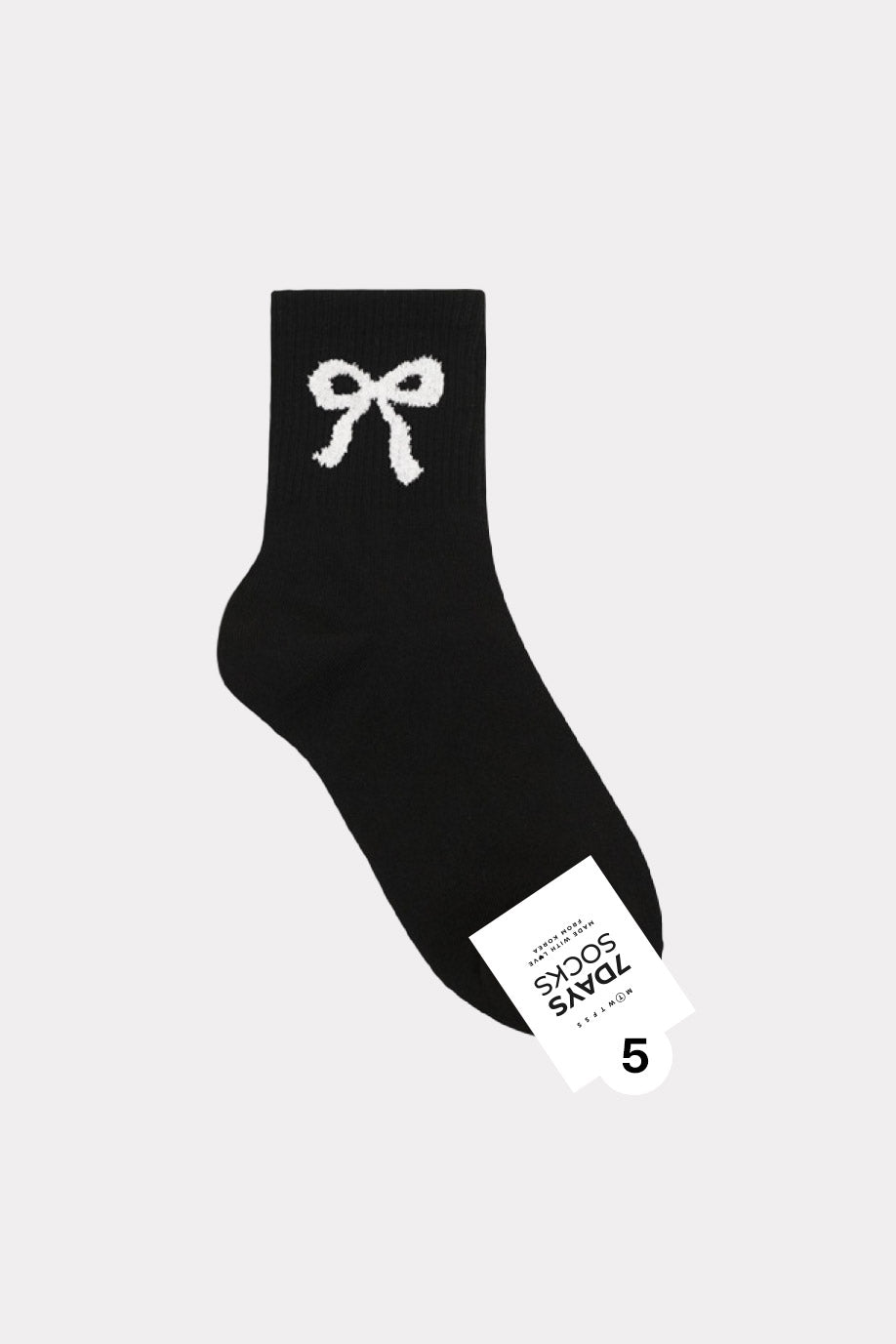 Women's Crew Loving You Bow Socks - Made in Korea