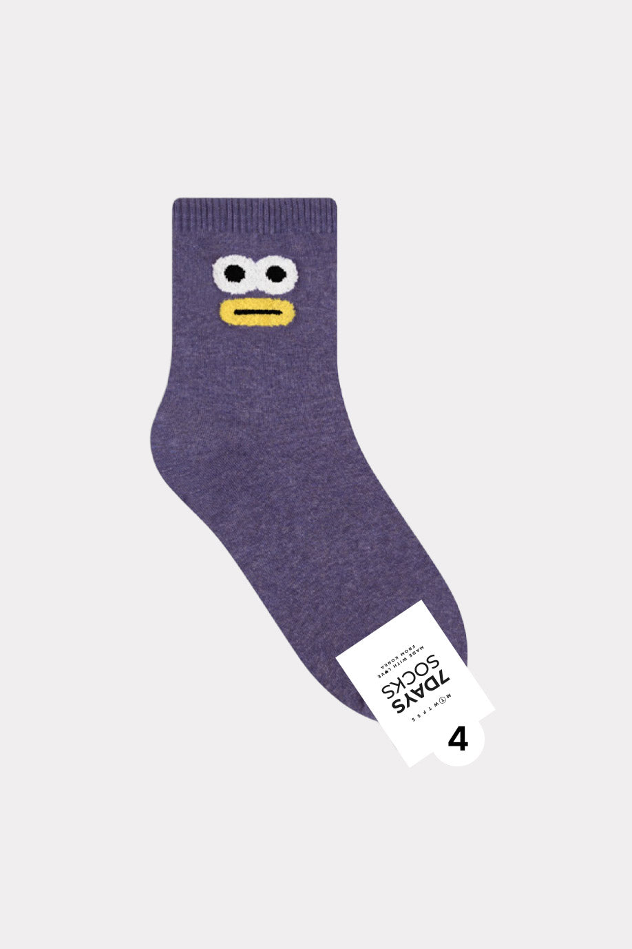 Women's Crew Eye face Socks - Made in Korea