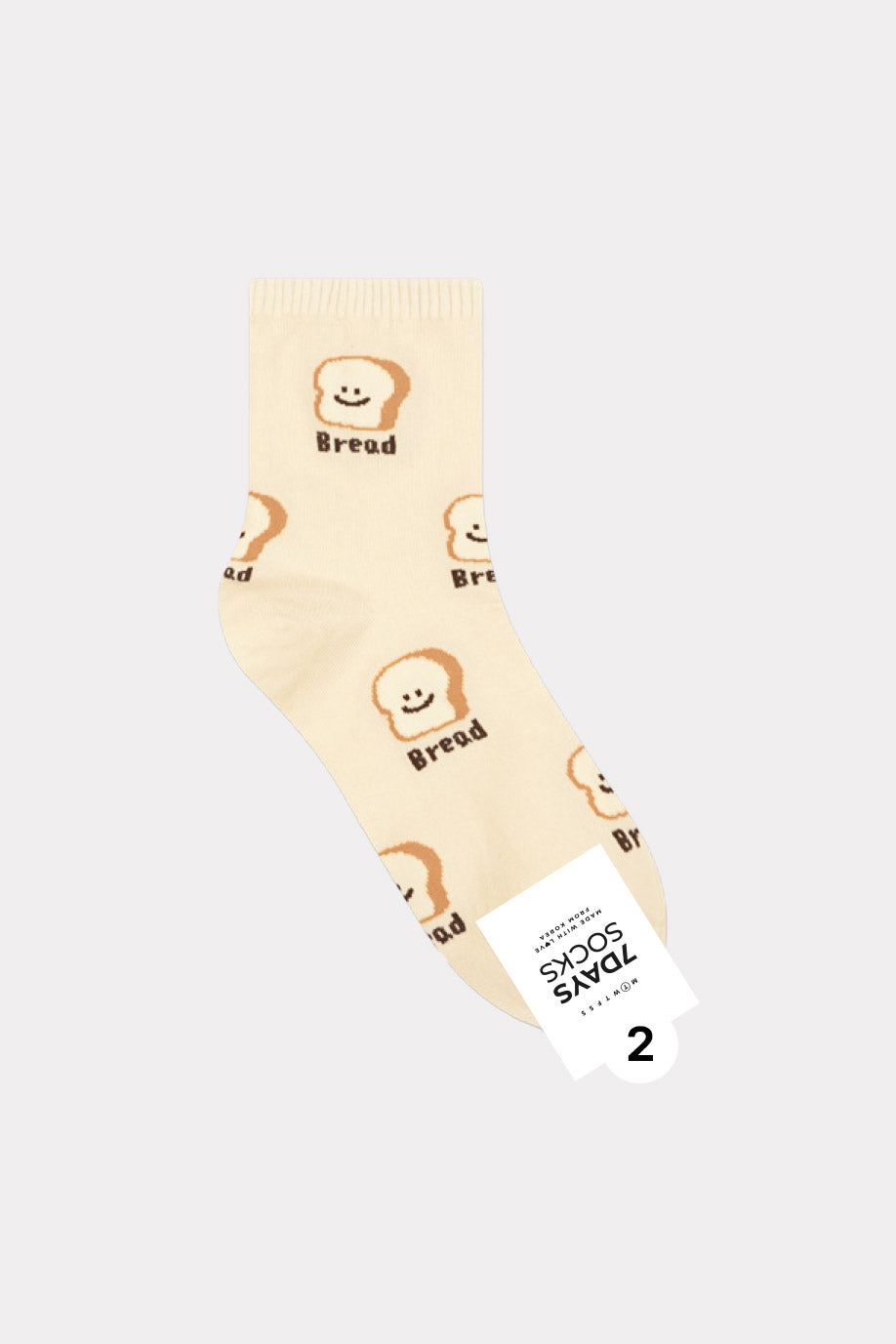 Women's Crew Petit Food Socks - Made in Korea